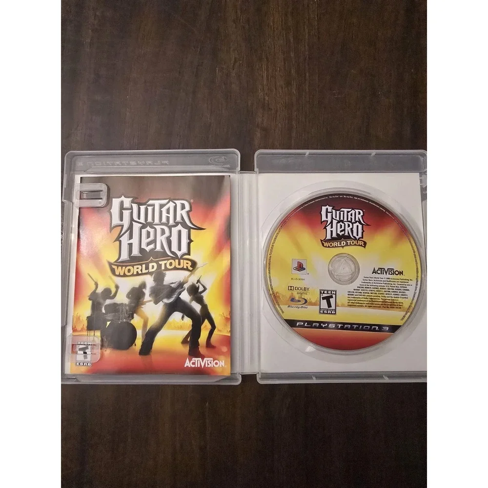 PlayStation 3 Guitar Hero: World Tour‎ Sony 2008 PS3 Complete with  Manual